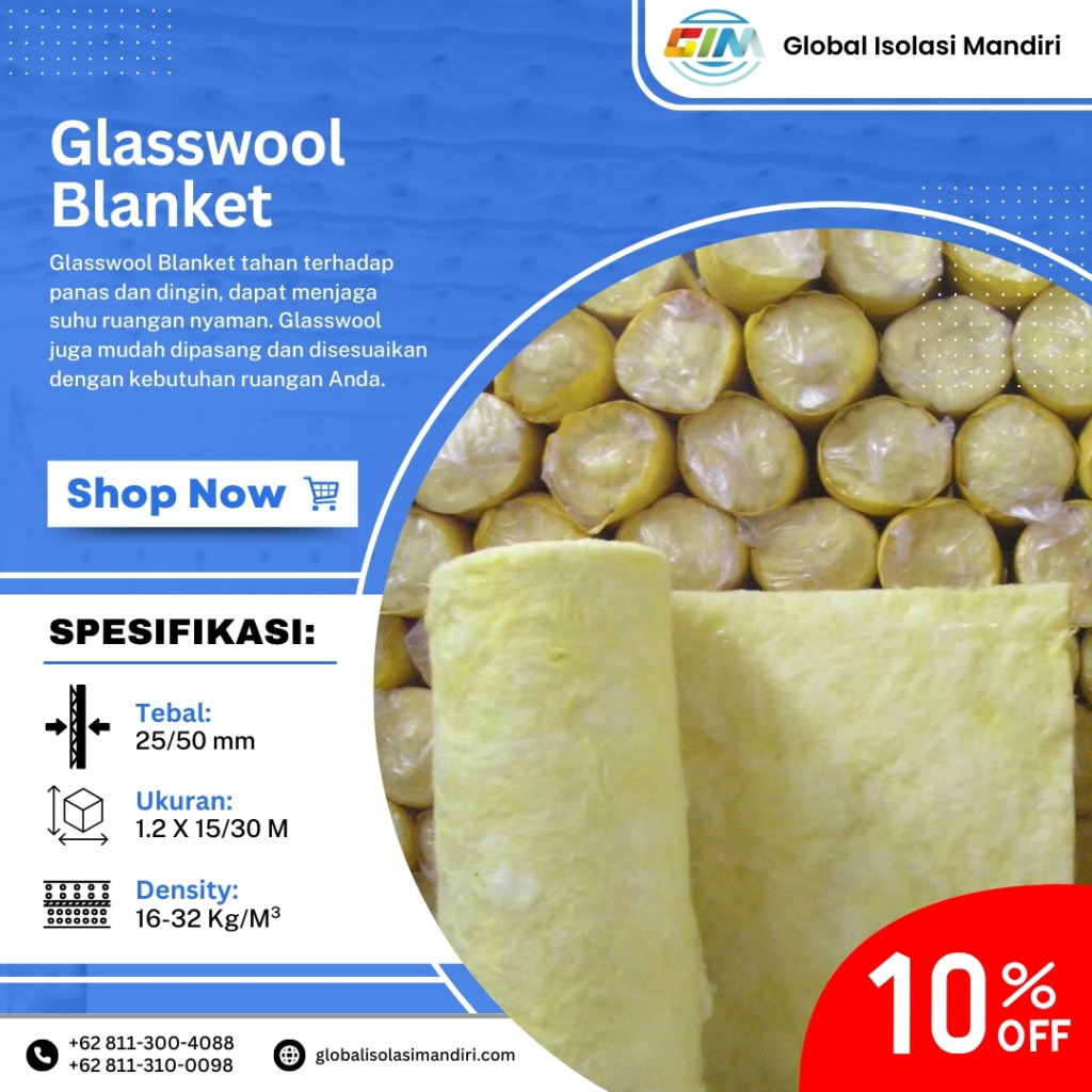 Glasswool KIMMCO Peredam