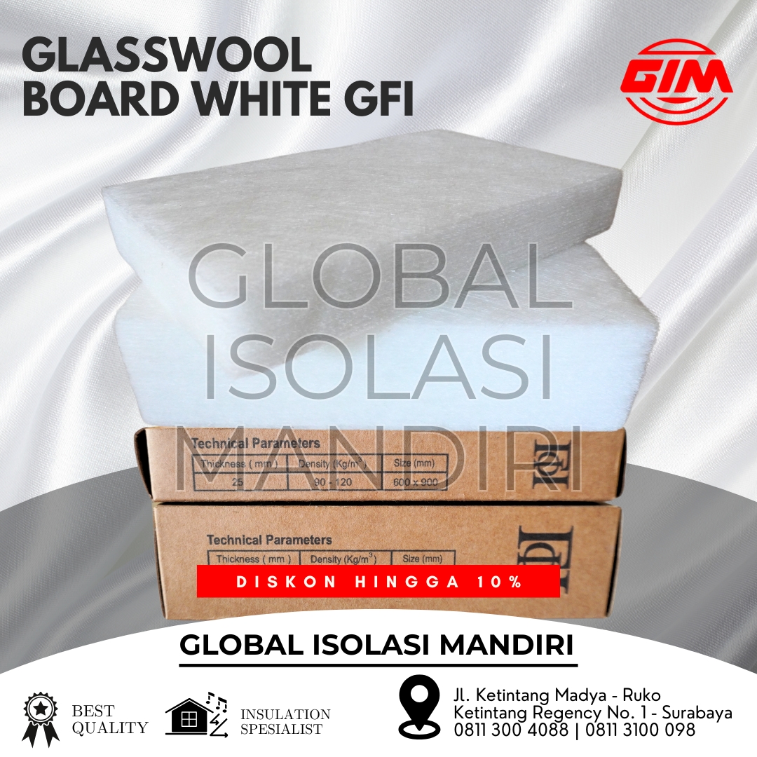 Glasswool Board White GFI